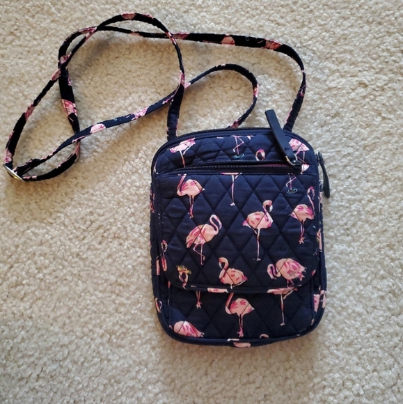 Vera Bradley Handbags - Vera Bradley flamingo Crossbody Hipster Bag